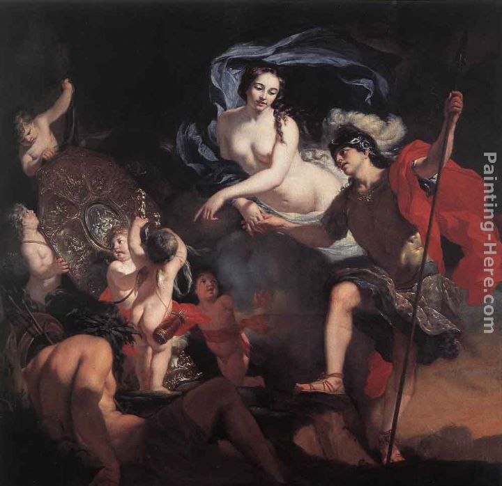 Gerard De Lairesse Venus Presenting Weapons to Aeneas